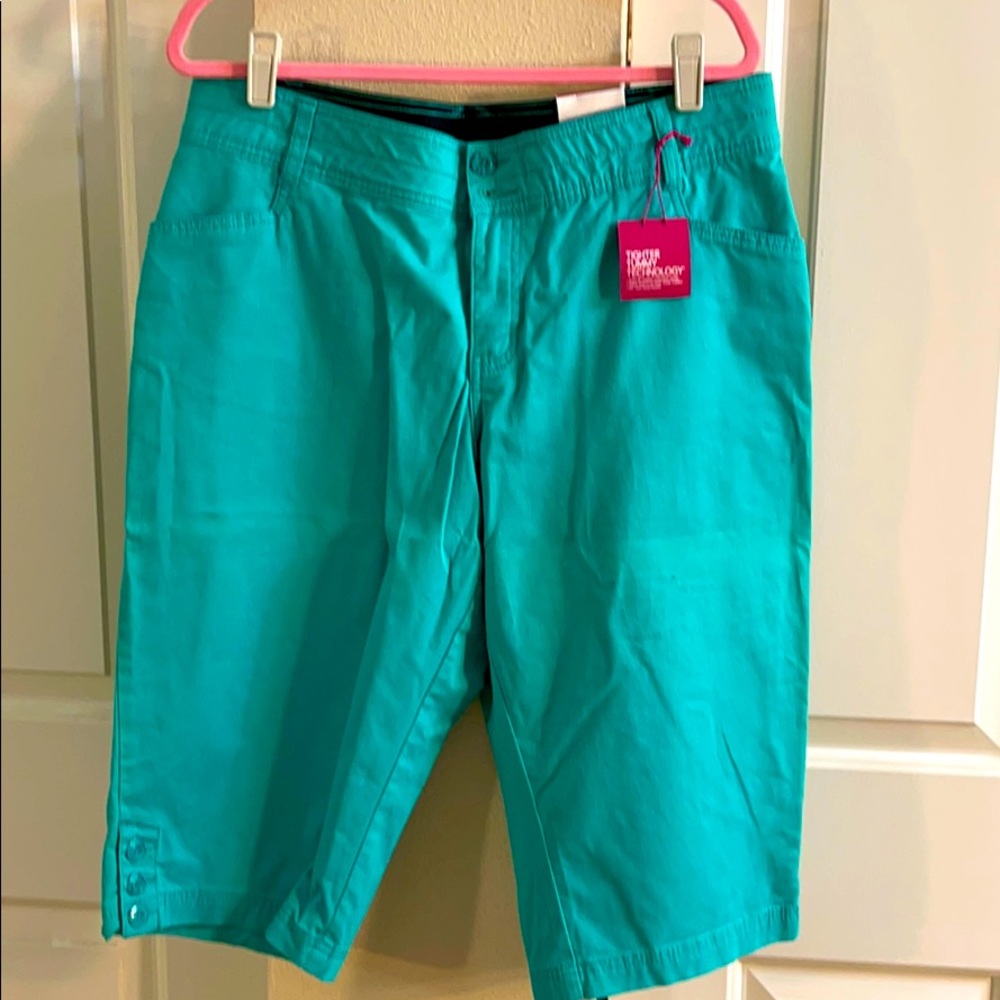 NWT Lane Bryant pedal pants dark teal sz: 16